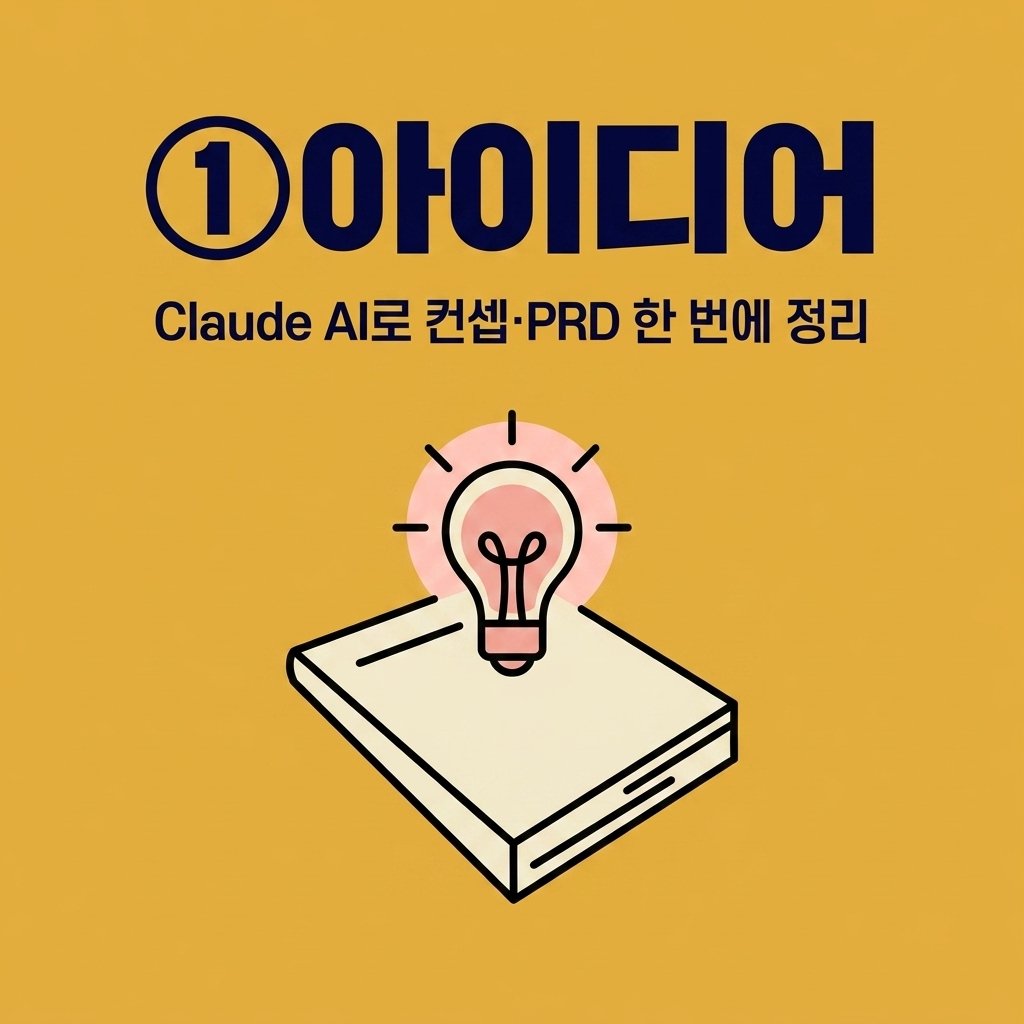 !①아이디어 — Claude AI로 컨셉·PRD 한 번에 정리